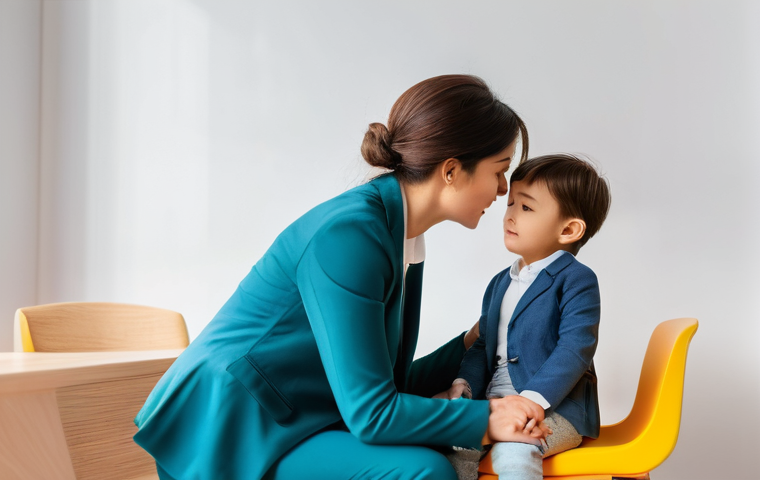 아동심리상담사 이직 준비 방법 - **Prompt:** A diverse group of aspiring child psychologists, including young adults and some older c...