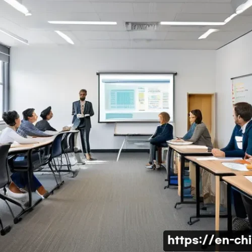 아동심리상담사 해외 자격증 비교 - A professional classroom setting showing a diverse group of adult students attentively engaging in a...