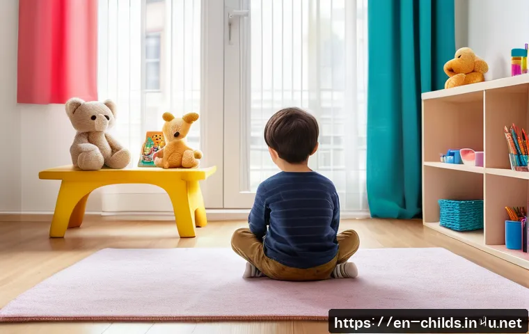 아동심리상담사 실무 사례 분석 - A cozy and inviting child therapy room featuring soft pastel walls, a plush rug, and shelves filled ...