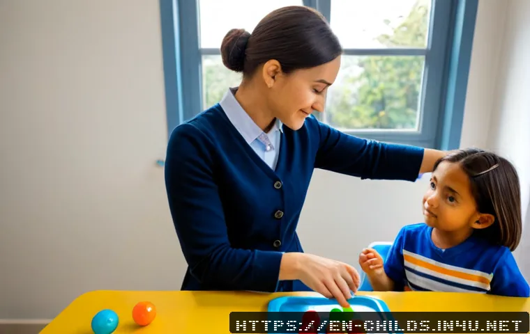 Home 17 아동심리상담사 실습 필수 조건 - Photorealistic child counseling practicum scene in a bright, welcoming community clinic, an adult tr...